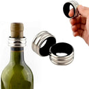 Coleira de garrafa de vinho em aço inoxidável, anel de gotejamento, forrado de veludo, anti-transbordamento, coletor de gotejamento de vinho para casa, bar, restaurante, festa ao ar livre
