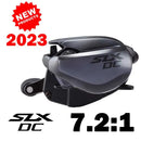 SHIMANO-SLX DC Baitcasting Carretel De Pesca, Infinity Braking System, 8.2, 7.2, 6.3 Relação, Corpo Hagane, XT, SLX, Novo SVS