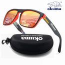 Óculos de sol polarizados Okuma UV400 para homens e mulheres ao ar livre caça, pesca, bicicletas de condução, caixa opcional de óculos de sol