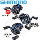 SHIMANO-SLX DC Baitcasting Carretel De Pesca, Infinity Braking System, 8.2, 7.2, 6.3 Relação, Corpo Hagane, XT, SLX, Novo SVS