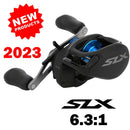 SHIMANO-SLX DC Baitcasting Carretel De Pesca, Infinity Braking System, 8.2, 7.2, 6.3 Relação, Corpo Hagane, XT, SLX, Novo SVS