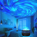 1pc estrela projetor, galáxia projetor, água oceano onda projetor para quarto luz noturna decoração do quarto com padrões de 7 cores
