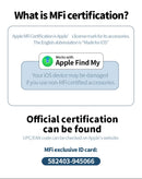 Chaveiro com Localizador GPS Bluetooth Inteligente para iPhone, Certificado pela Apple (MFI), Anti-perda, Compatível com o Aplicativo Find My.