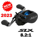 SHIMANO-SLX DC Baitcasting Carretel De Pesca, Infinity Braking System, 8.2, 7.2, 6.3 Relação, Corpo Hagane, XT, SLX, Novo SVS