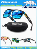 Óculos de sol polarizados Okuma UV400 para homens e mulheres ao ar livre caça, pesca, bicicletas de condução, caixa opcional de óculos de sol