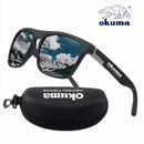 Óculos de sol polarizados Okuma UV400 para homens e mulheres ao ar livre caça, pesca, bicicletas de condução, caixa opcional de óculos de sol