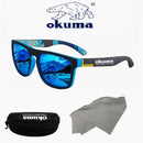 Óculos de sol polarizados Okuma UV400 para homens e mulheres ao ar livre caça, pesca, bicicletas de condução, caixa opcional de óculos de sol