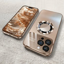 Luxury Glass Camera For Magesafe Magnetic Wireless Charge Case For iPhone 17 16 15 14 13 12 11 Pro Max Air Plus Shockproof Cover