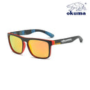 Óculos de sol polarizados Okuma UV400 para homens e mulheres ao ar livre caça, pesca, bicicletas de condução, caixa opcional de óculos de sol