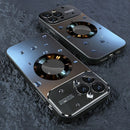 Luxury Glass Camera For Magesafe Magnetic Wireless Charge Case For iPhone 17 16 15 14 13 12 11 Pro Max Air Plus Shockproof Cover