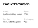 Chaveiro com Localizador GPS Bluetooth Inteligente para iPhone, Certificado pela Apple (MFI), Anti-perda, Compatível com o Aplicativo Find My.