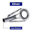 FishTrip 5 peças de guia de vara de pesca, kit de reparo superior de ponta, anel cerâmico de aço inoxidável 1.8mm ~ 8.0mm, substituição de construção de vara de pesca