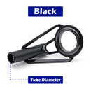 FishTrip 5 peças de guia de vara de pesca, kit de reparo superior de ponta, anel cerâmico de aço inoxidável 1.8mm ~ 8.0mm, substituição de construção de vara de pesca