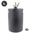 Mini barril & growler lança de bloqueio de bola dupla com 50cm mangueira de silicone grau alimentício 30 psi compatível com 2/3.6/4/5/8/10l mini barril