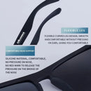 Óculos de sol polarizados Okuma UV400 para homens e mulheres ao ar livre caça, pesca, bicicletas de condução, caixa opcional de óculos de sol