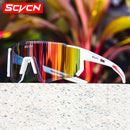 Scvcn novo ciclismo ao ar livre óculos de sol dos homens estrada condução bicicleta esportes escalada de montanha feminino ciclismo uv400 óculos