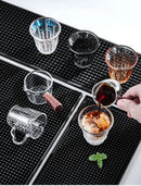 Tapete de Borracha para Bar Barras de Café Tapete de Serviço de Barra de Café Tapete de Secagem de Vidro para Barista Cocktail Bartender Preto